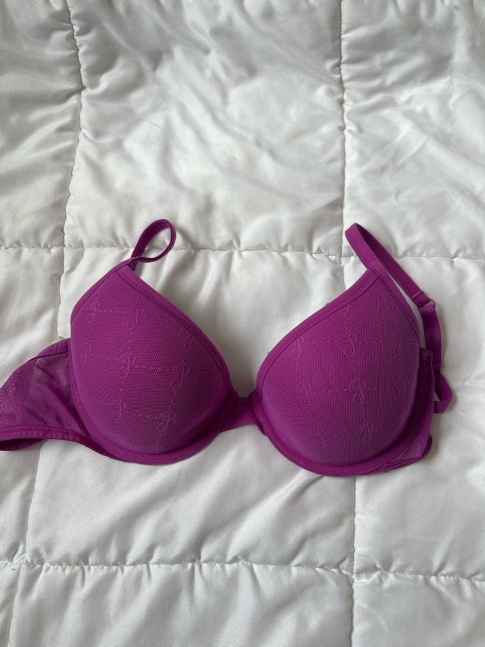 PINK Victoria's Secret Raspberry Purple Push-Up Bra